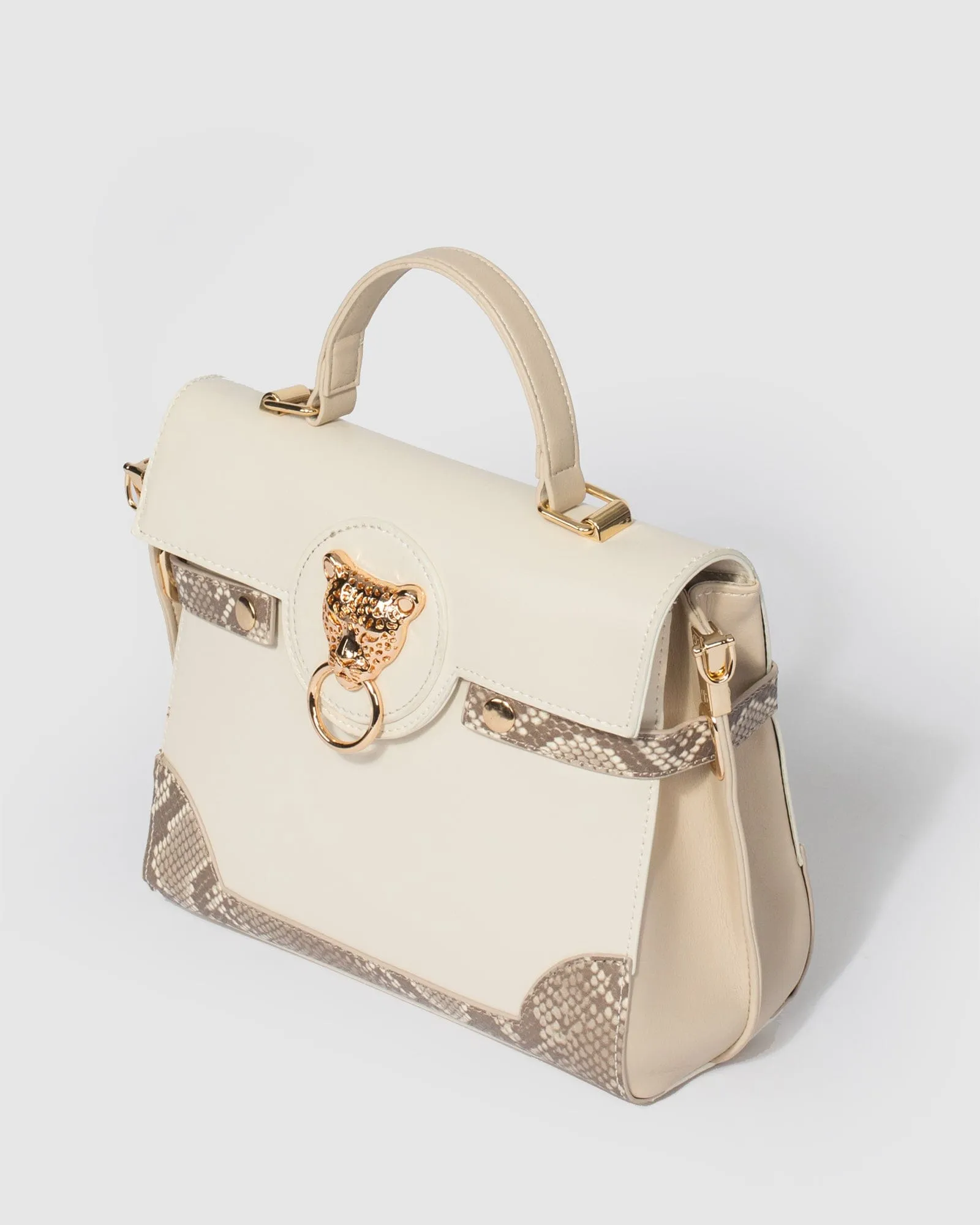 Ivory Breanna Top Handle Bag