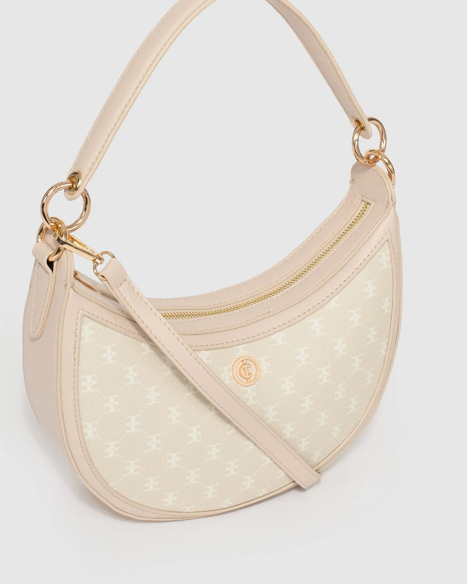 Ivory Flavia Saddle Bag