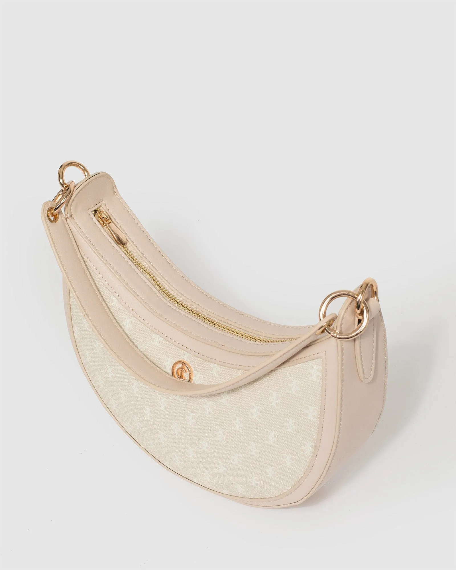 Ivory Flavia Saddle Bag