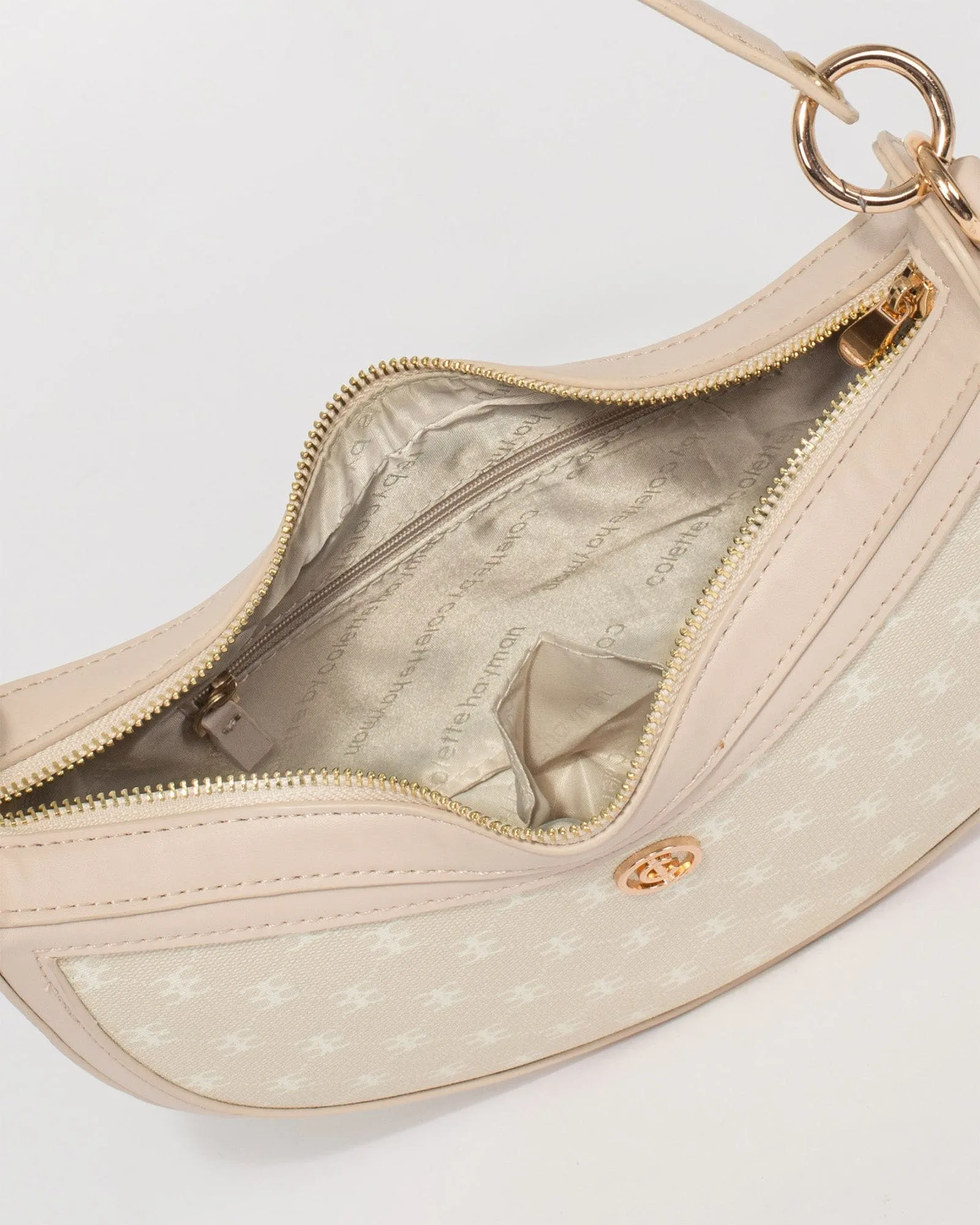 Ivory Flavia Saddle Bag