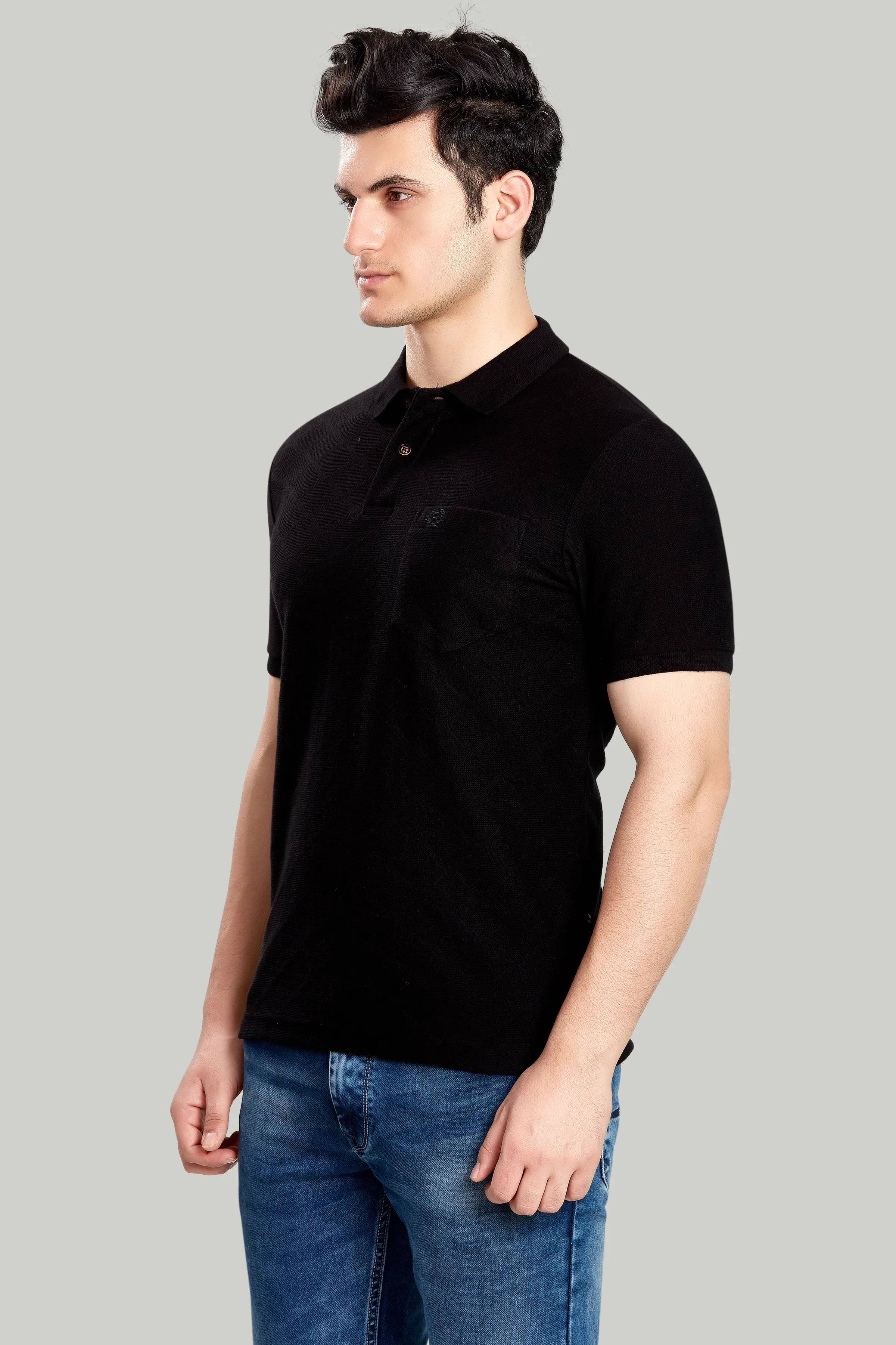 Jacquard Texture Polo