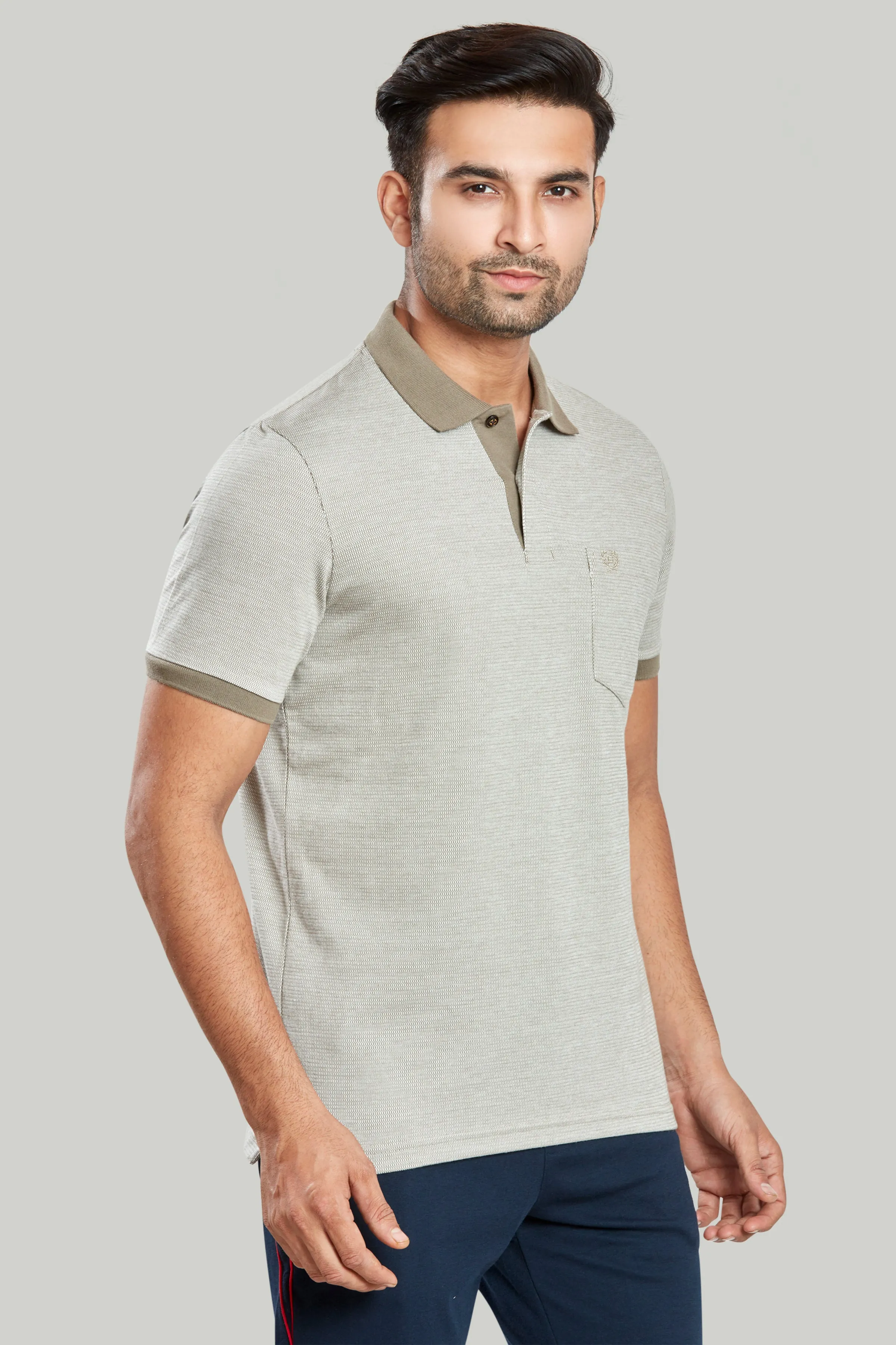 Jacquard Texture Polo