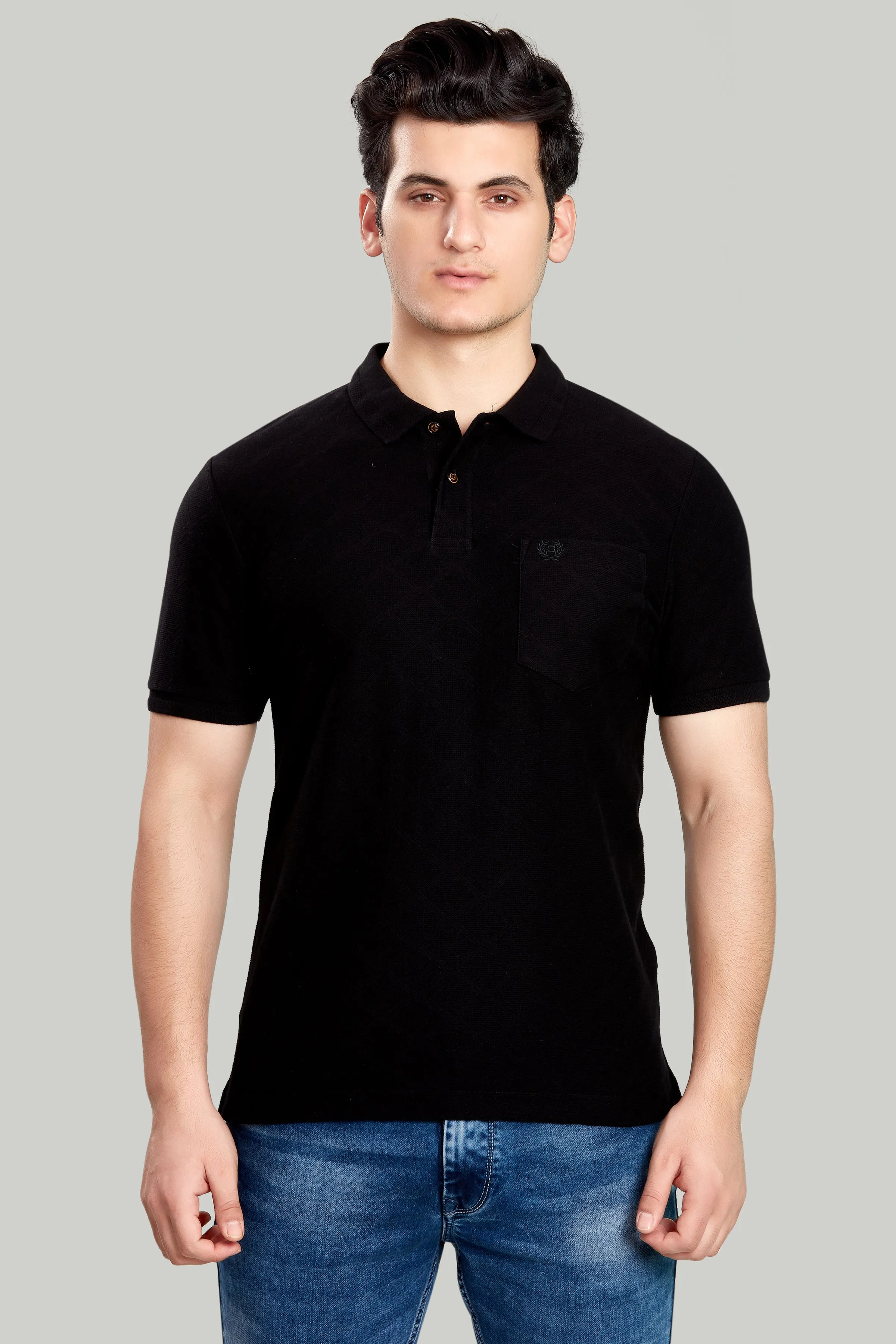 Jacquard Texture Polo