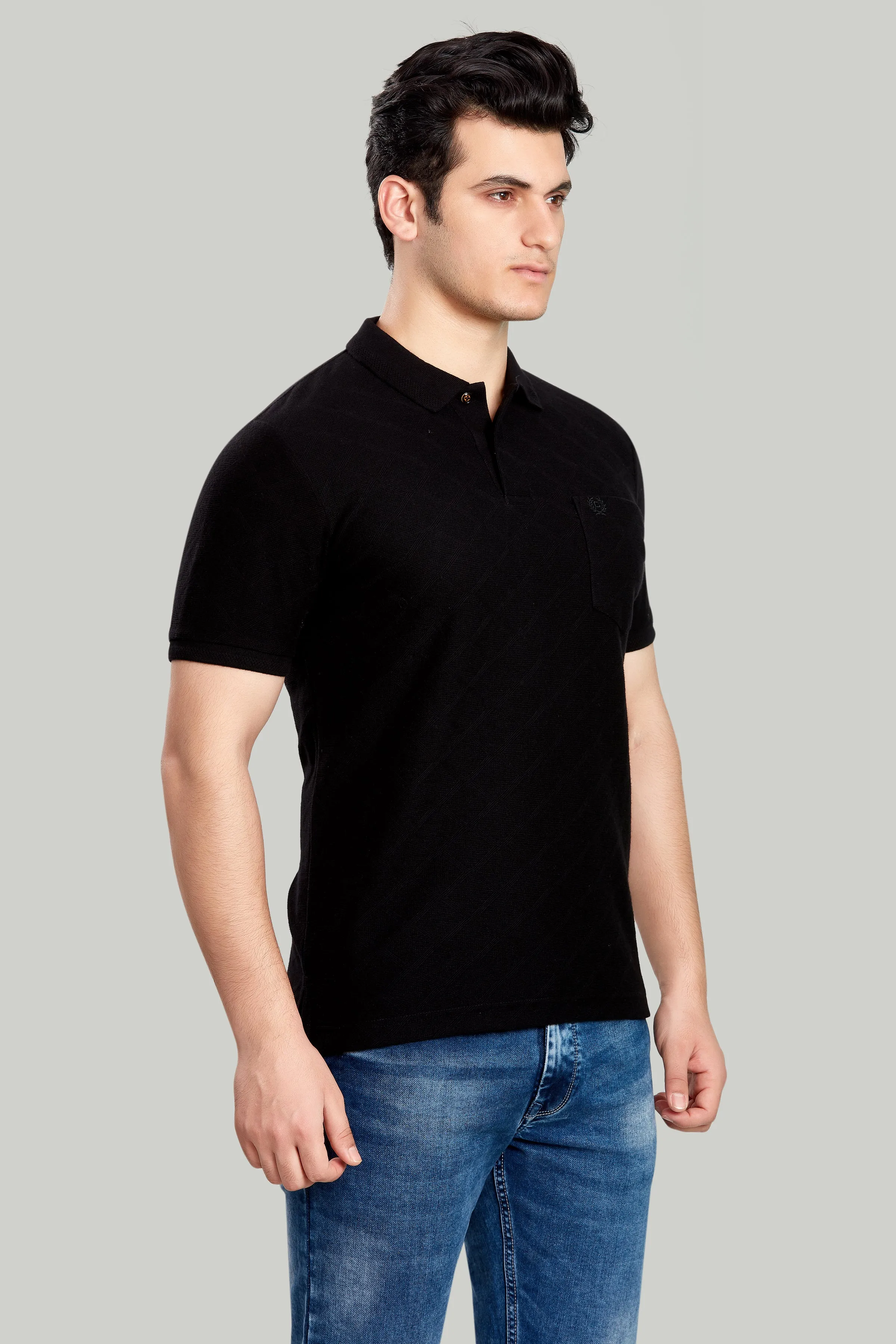 Jacquard Texture Polo