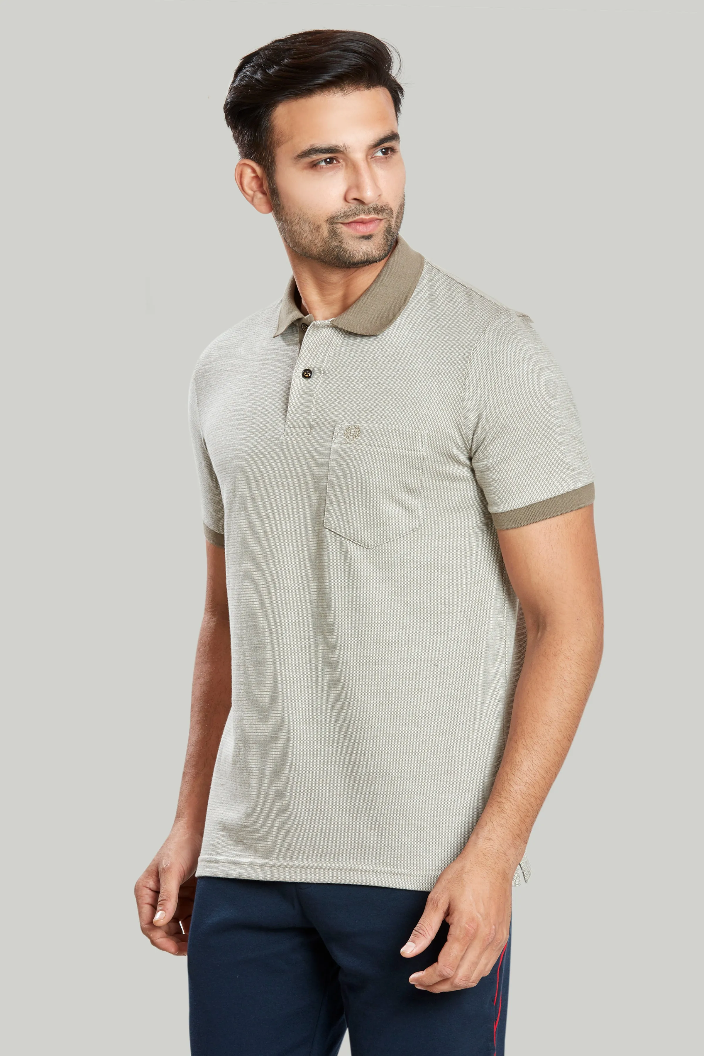 Jacquard Texture Polo