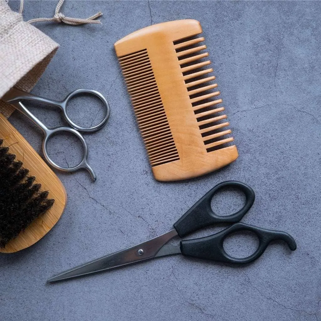 Jungle Culture- Natural Wooden Beard Comb