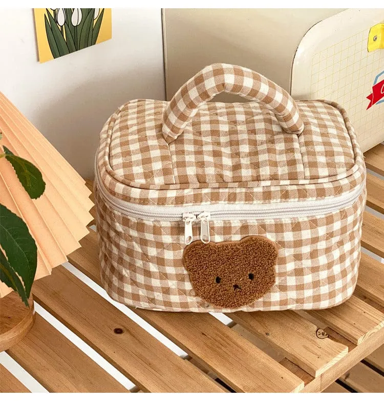 Kawaii Bear Cosmetic Bag Pouch - Kawaii Bag