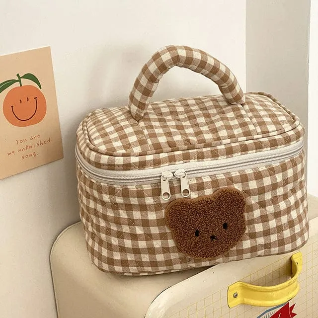 Kawaii Bear Cosmetic Bag Pouch - Kawaii Bag