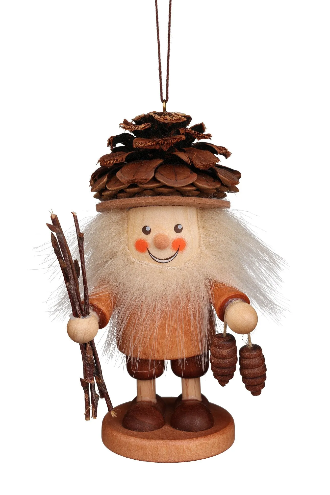 Large gnome Christmas tree decoration - Fir-cone gnome (Pre-Order Item)