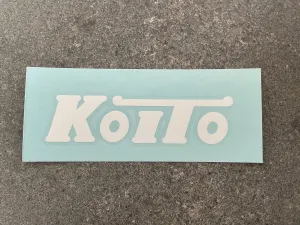 Large Koito transfer sticker