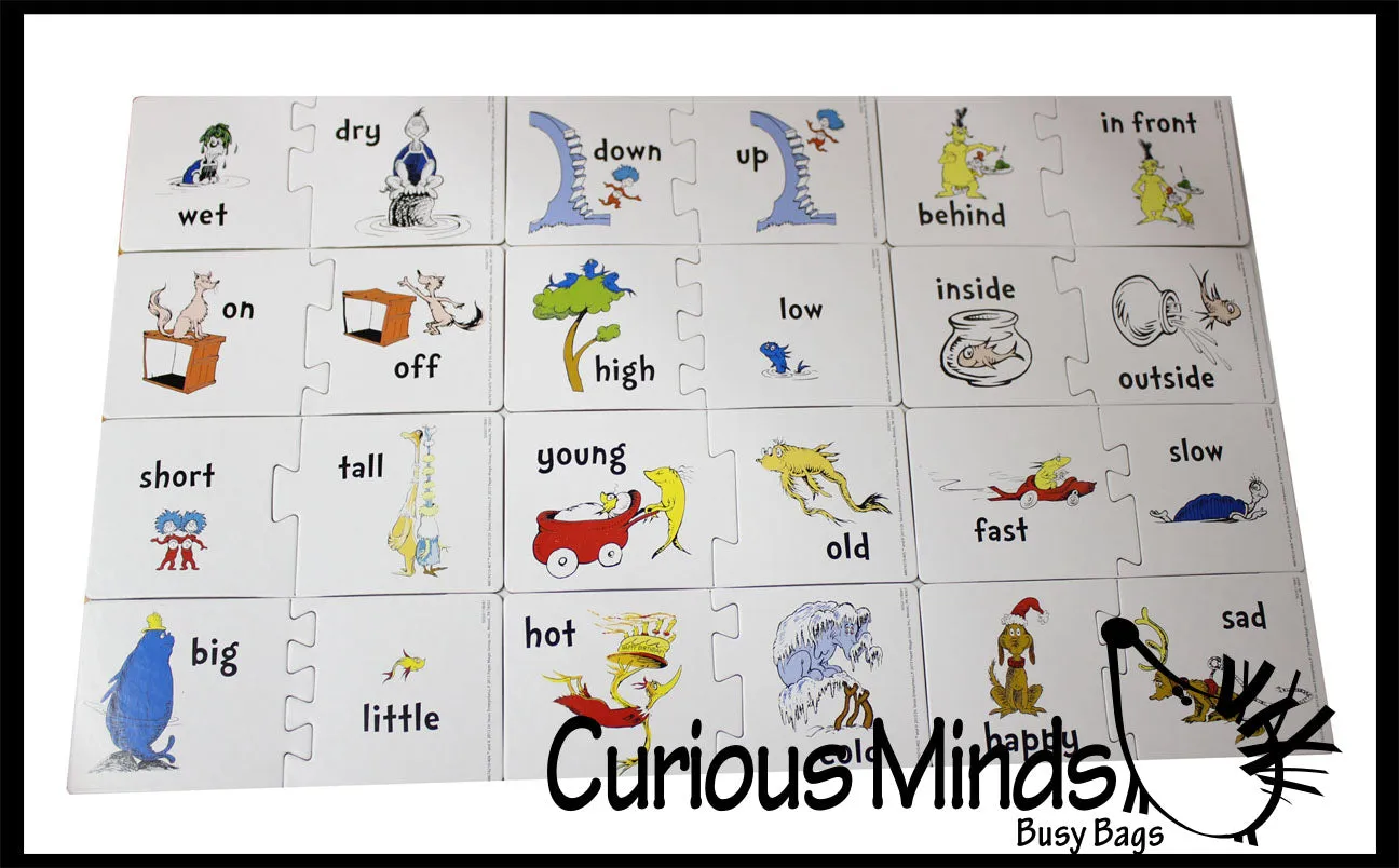 LAST CHANCE - LIMITED STOCK  - SALE - Opposite Words Puzzle - Dr. Seuss Teacher Supply