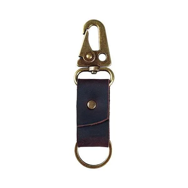 Leather Keychain with Belt Loop Clip PJ18