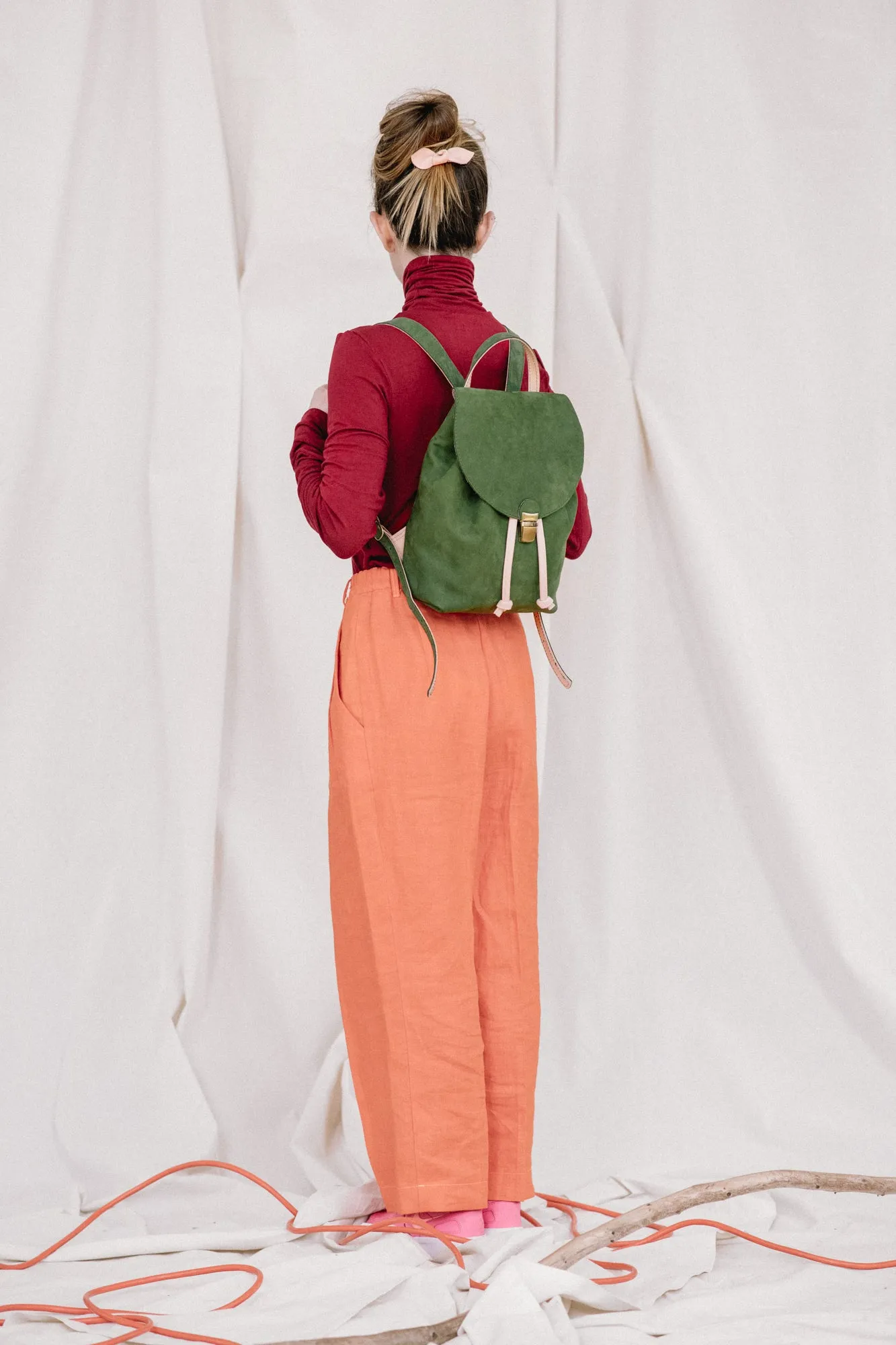 Leather rucksack MILAN model