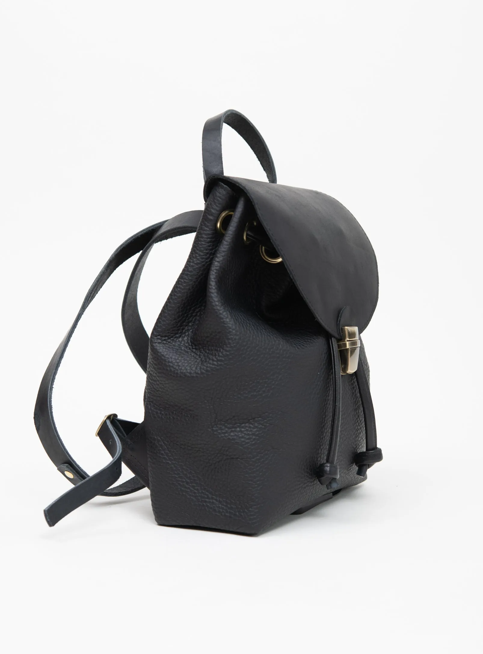 Leather rucksack MILAN model