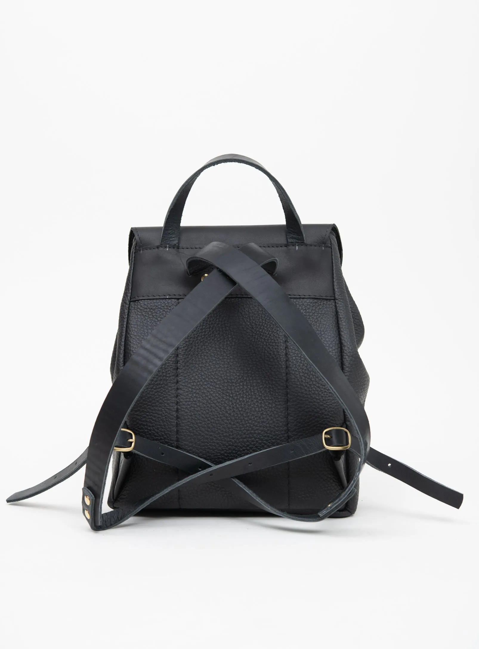 Leather rucksack MILAN model