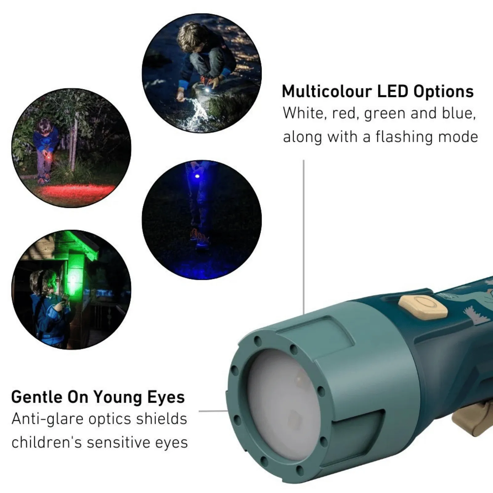 LedLenser KIDBEAM4 Torch (70lm) - Green - OS