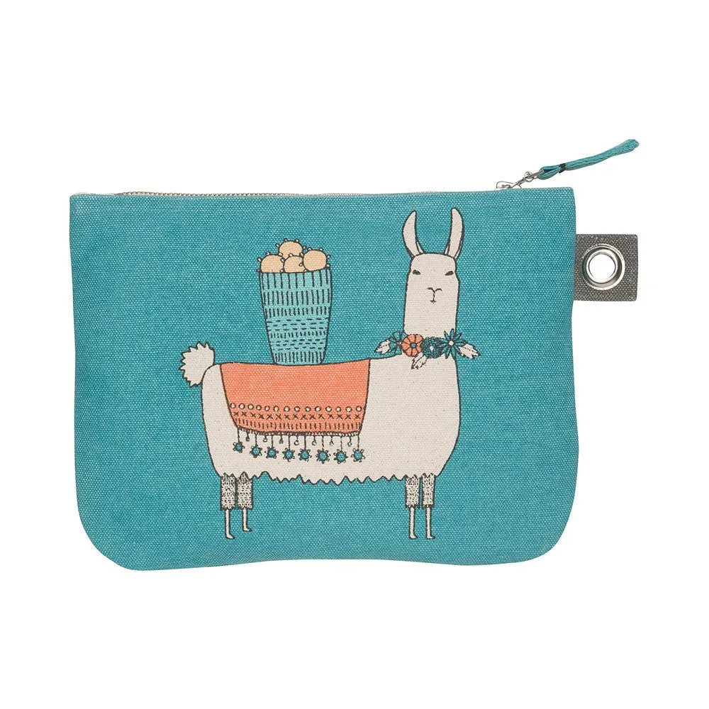 LLAMARAMA LARGE ZIPPER POUCH