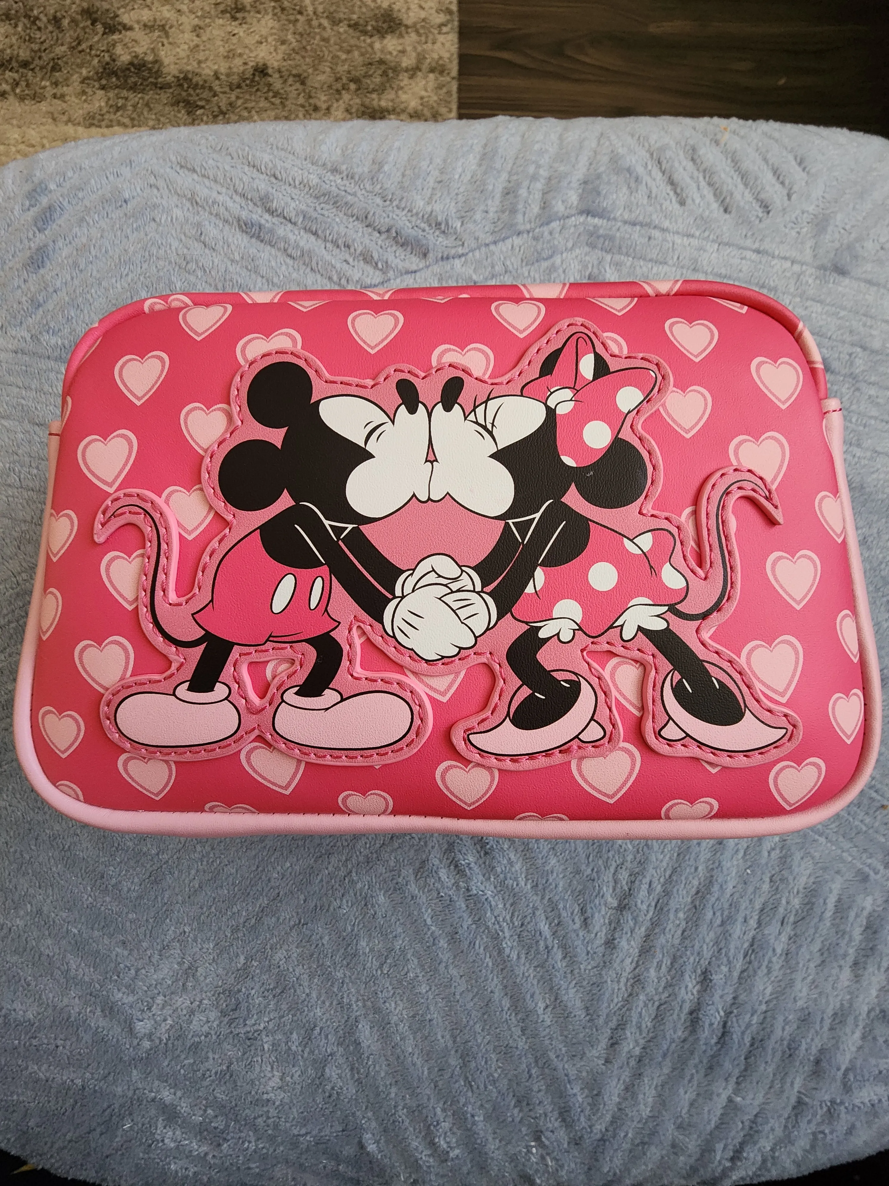 Loungefly Disney Mickey and Minnie Valentine's Cosmetic Bag