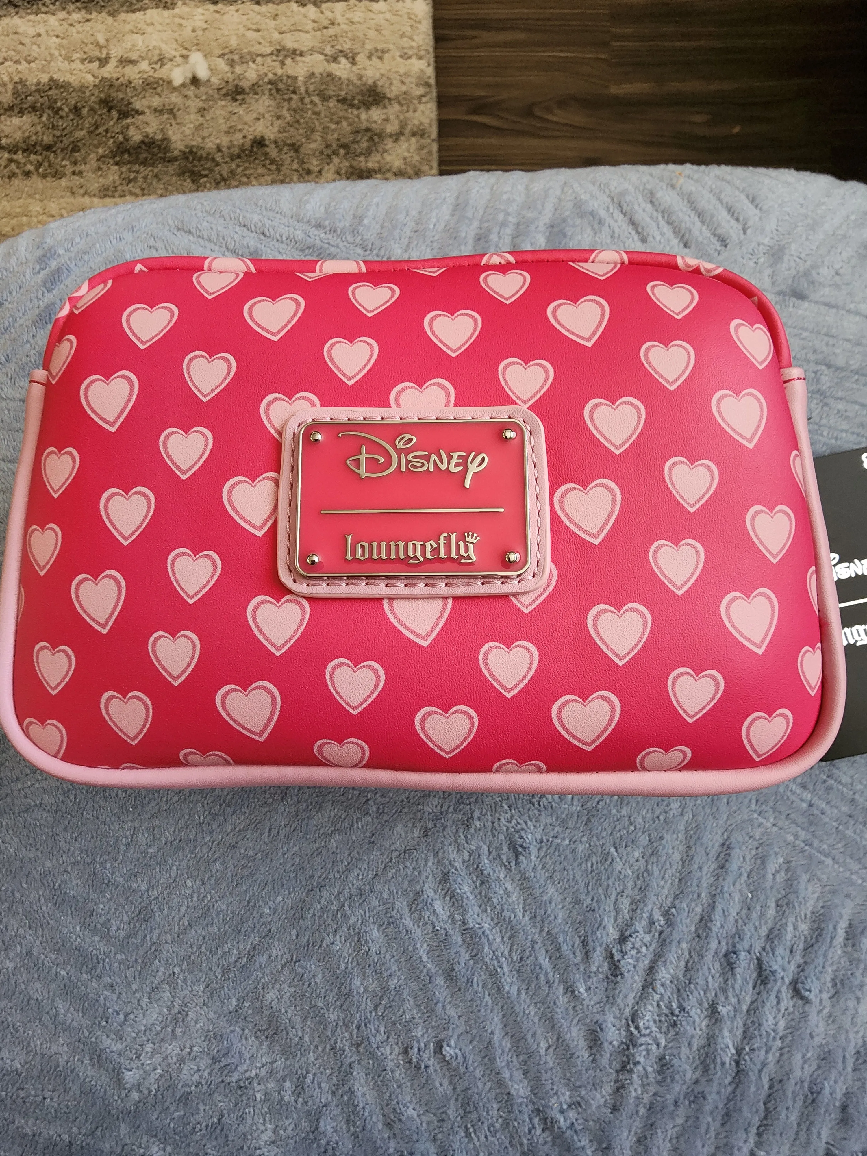 Loungefly Disney Mickey and Minnie Valentine's Cosmetic Bag