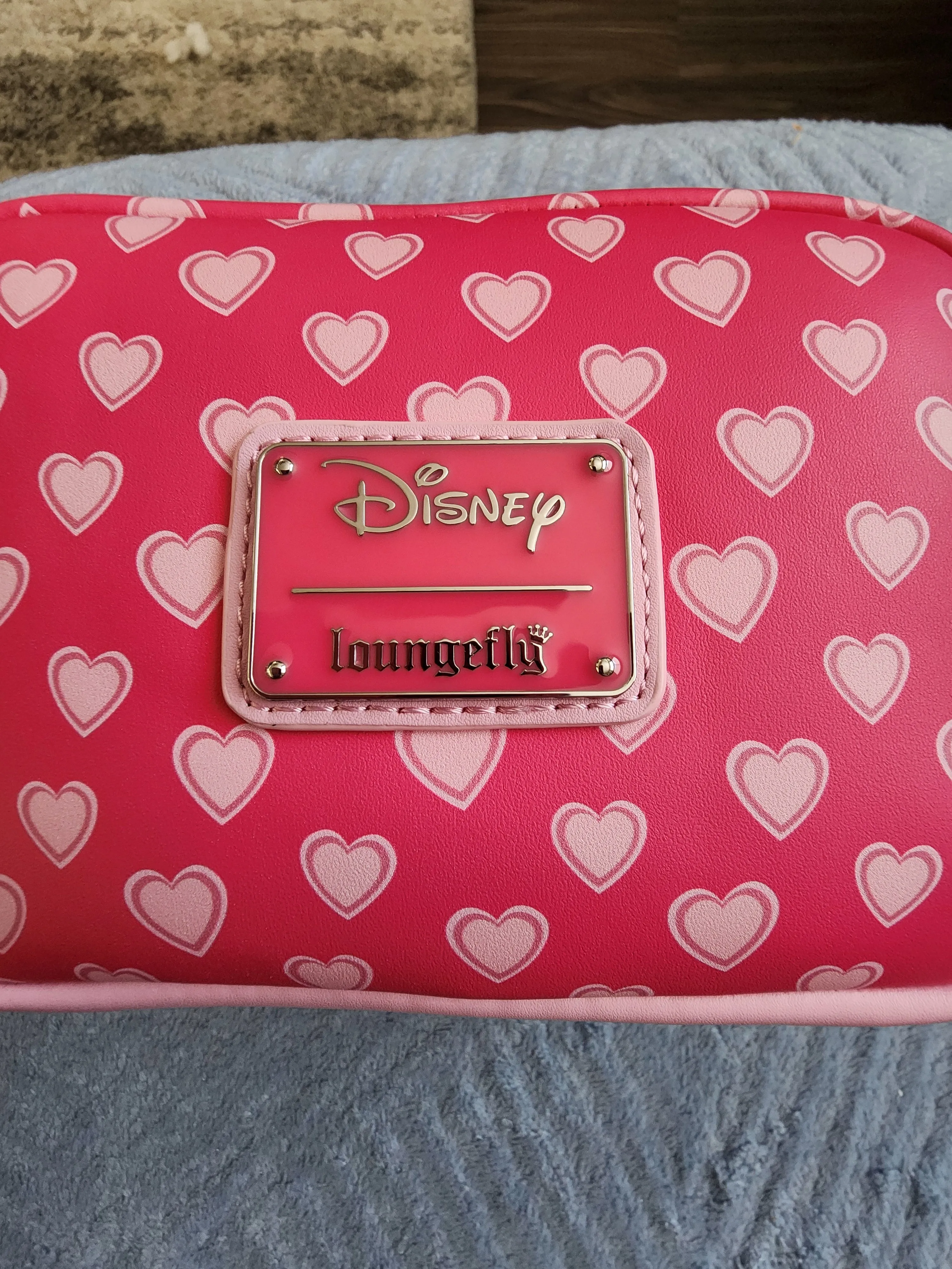 Loungefly Disney Mickey and Minnie Valentine's Cosmetic Bag