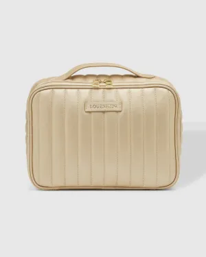 Maggie Cosmetic Case in Champagne by Louenhide