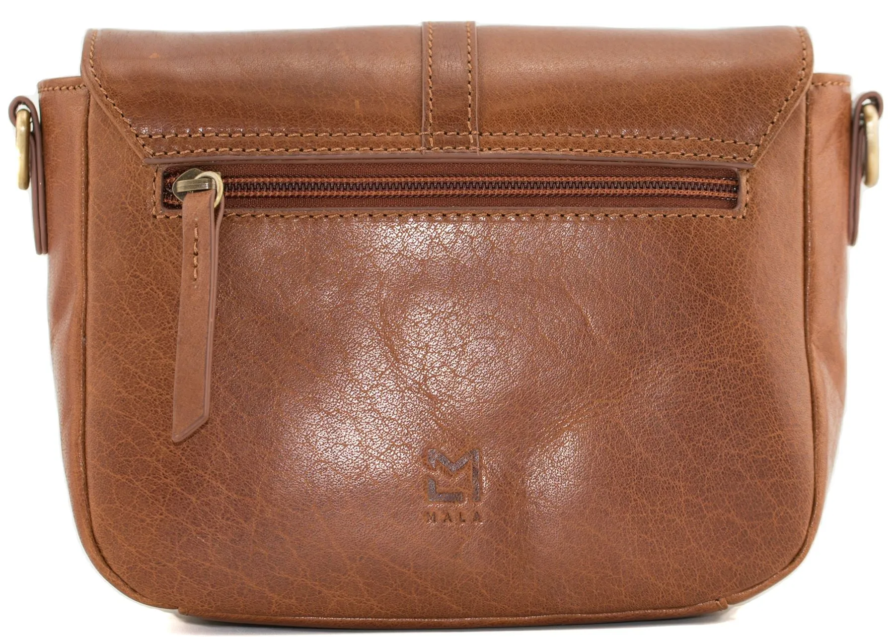 Mala Leather Bloomsbury Collection Small Leather Saddle Bag 7403_17