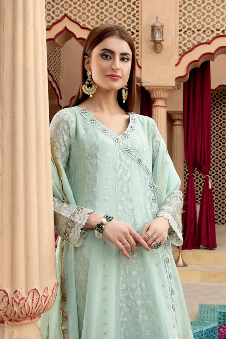 Manahils - Jal Pari RTW Collection - Angrakha-B-008-Aqua