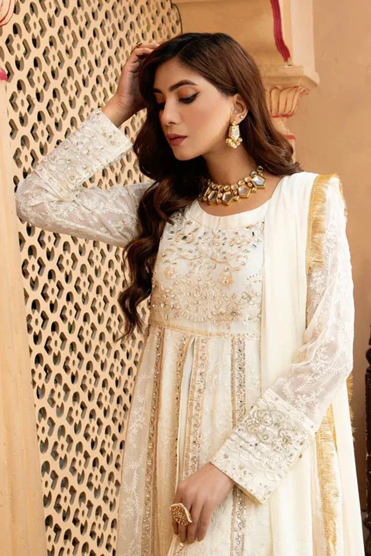 Manahils - Jal Pari RTW Collection - Kurti-B-007-Off White