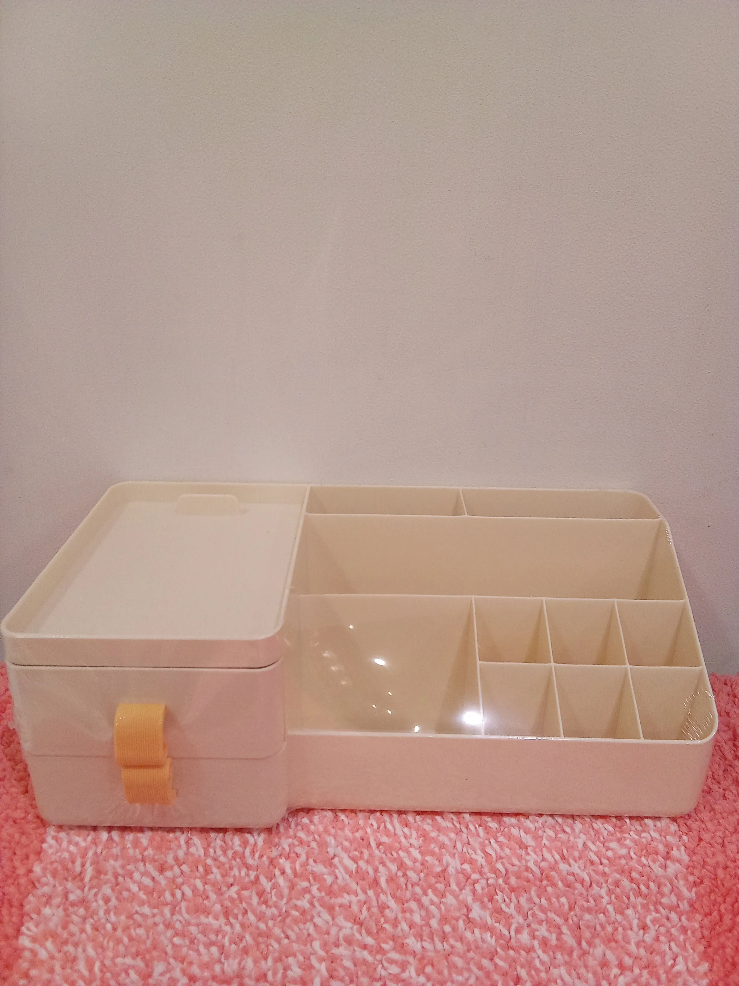 Miniso Macaron Series Multifunctional Makeup Organizer (Beige)