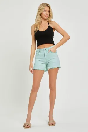 Mint Fray Shorts