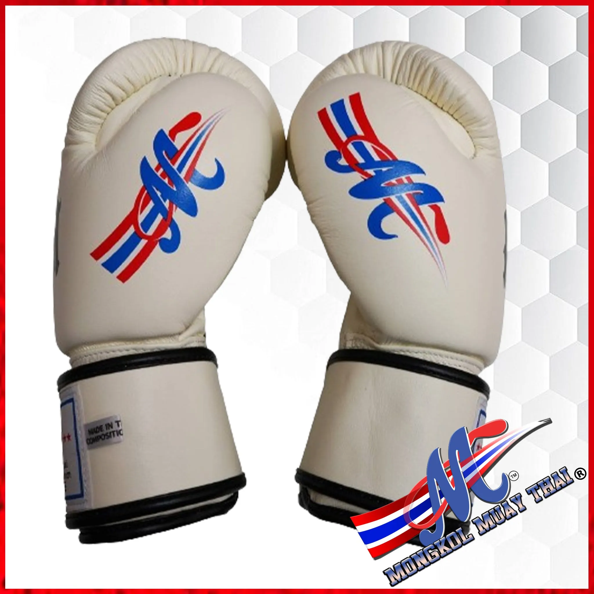 Mongkol boxing gloves Sakyan  off White Signature collection