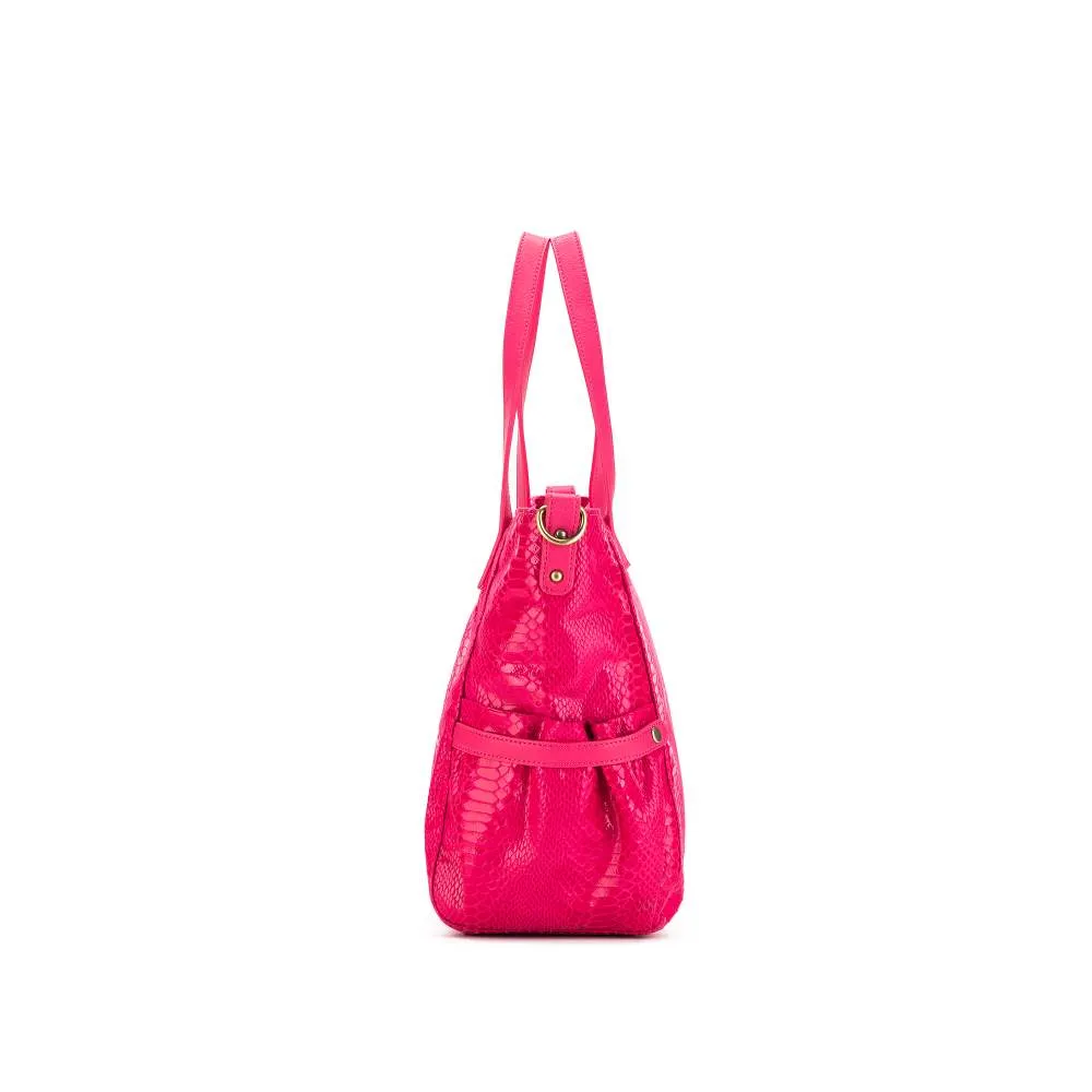 Natalia Hot Pink 2 Piece Handbag Set