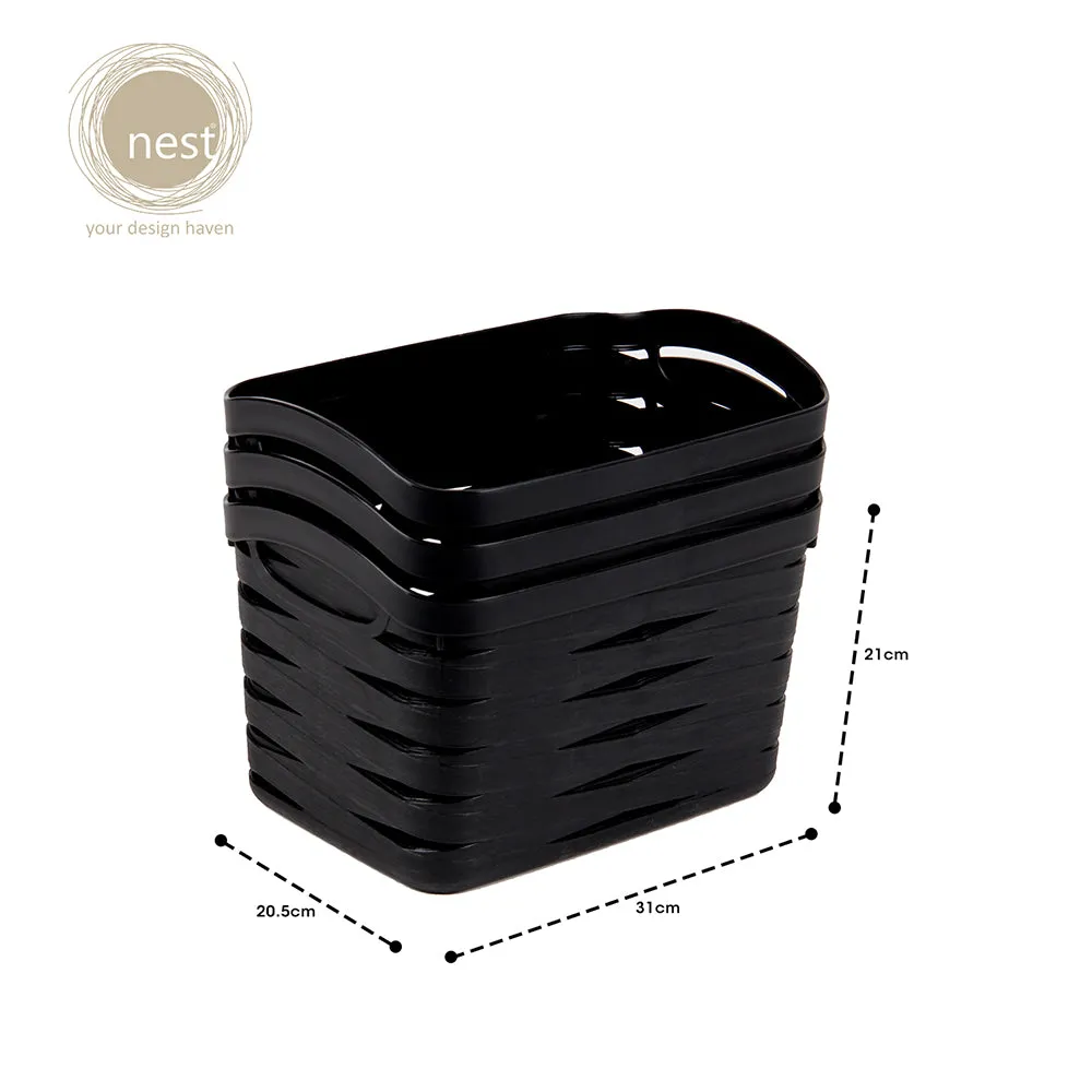 NEST DESIGN LAB Premium Storage Basket 12L Set of 3