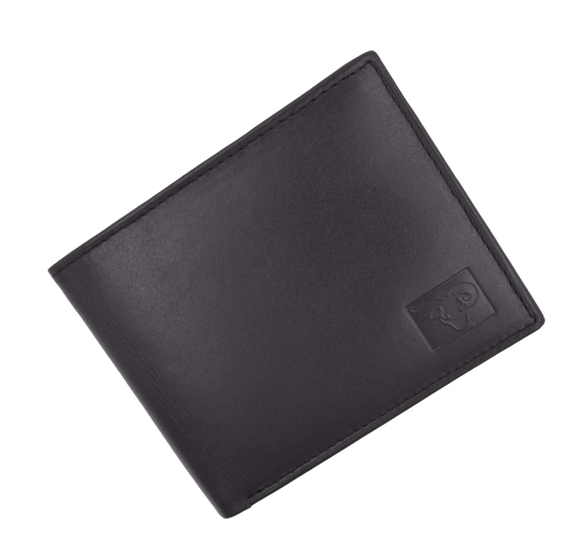 New Cavelio High Quality Mens Genuine Leather Flap Up ID Card Holder Bifold Wallet 730053 (C)