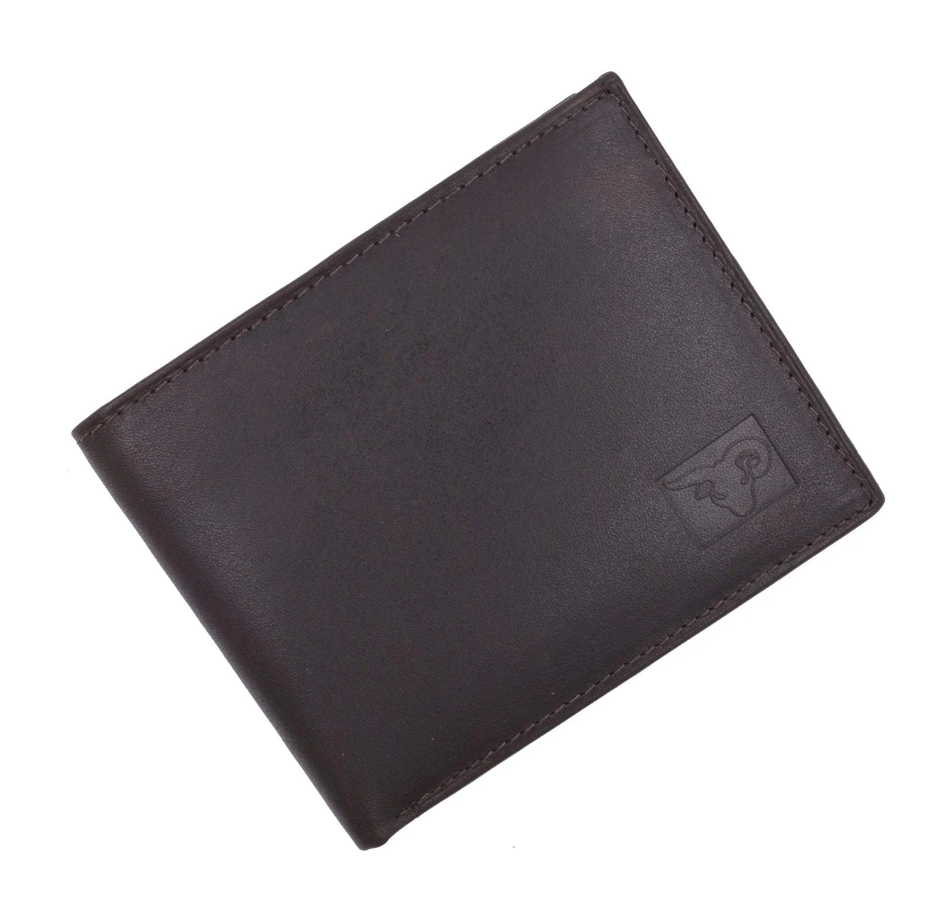 New Cavelio High Quality Mens Genuine Leather Flap Up ID Card Holder Bifold Wallet 730053 (C)