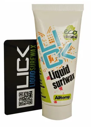 NEW Lick liquid surfboard wax eco friendly economical longlasting no rash