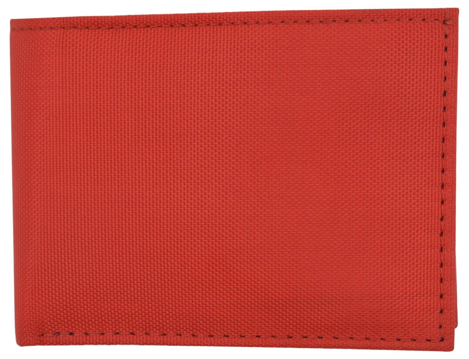 New Red Slim Compact Kids Nylon Bifold Boys Wallet with Coin Pouch