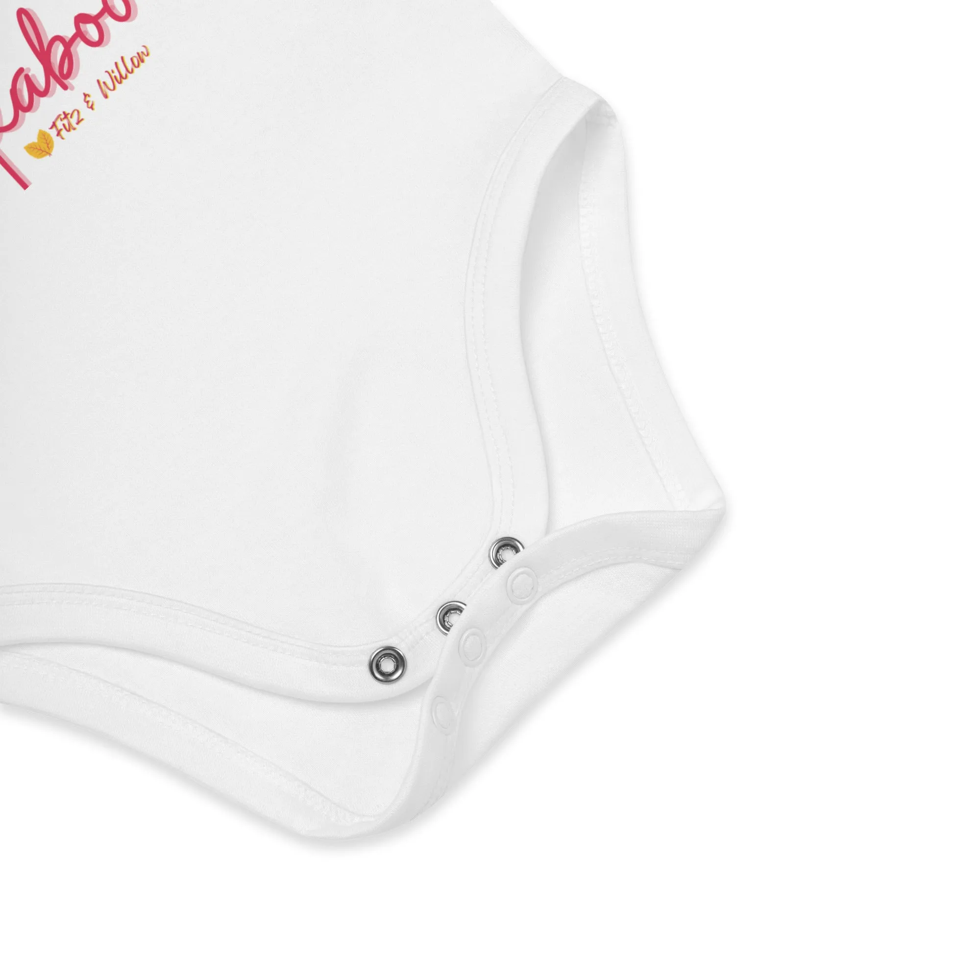 Organic cotton baby bodysuit, Letter C - Fitz & Willow