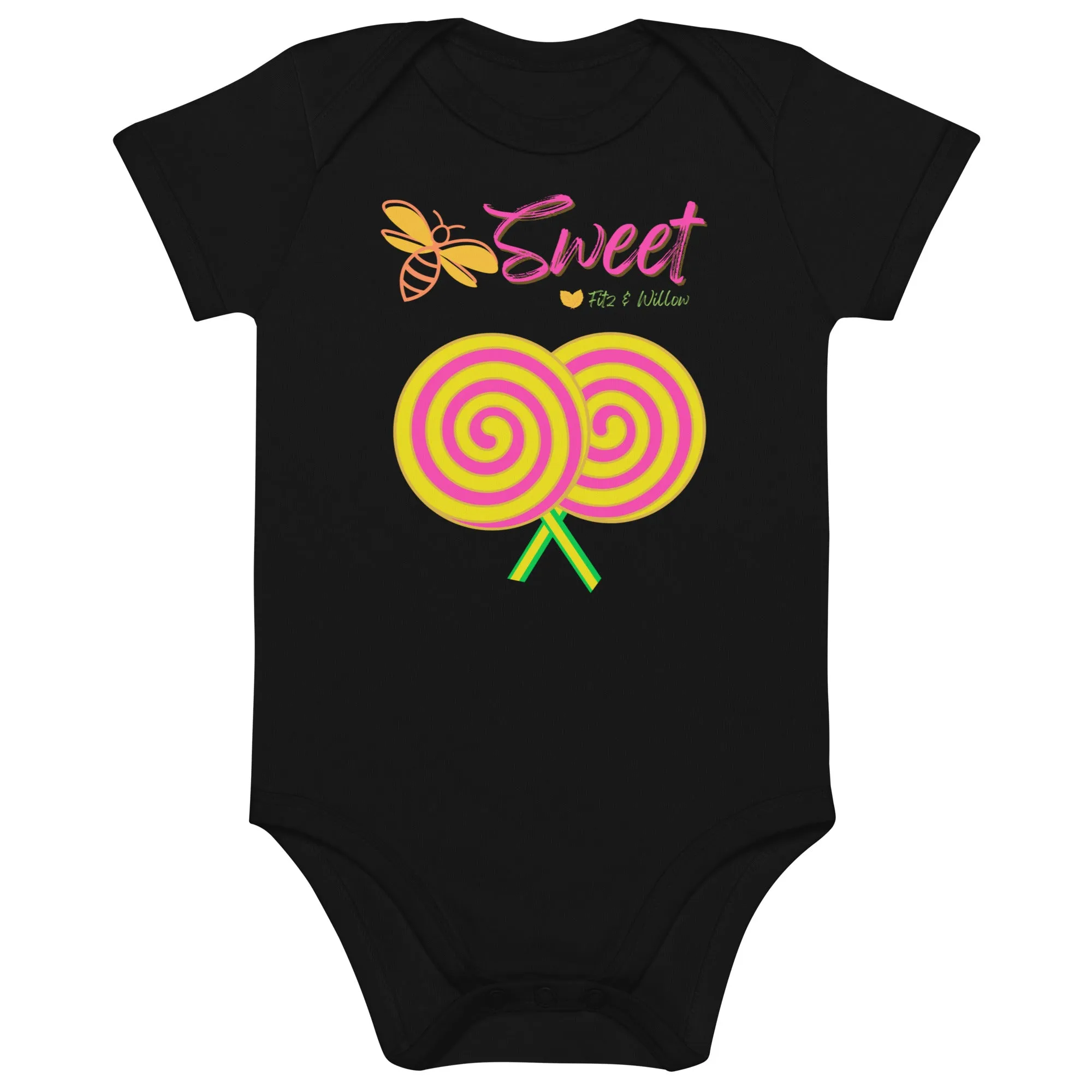 Organic cotton baby onesie, Sweet