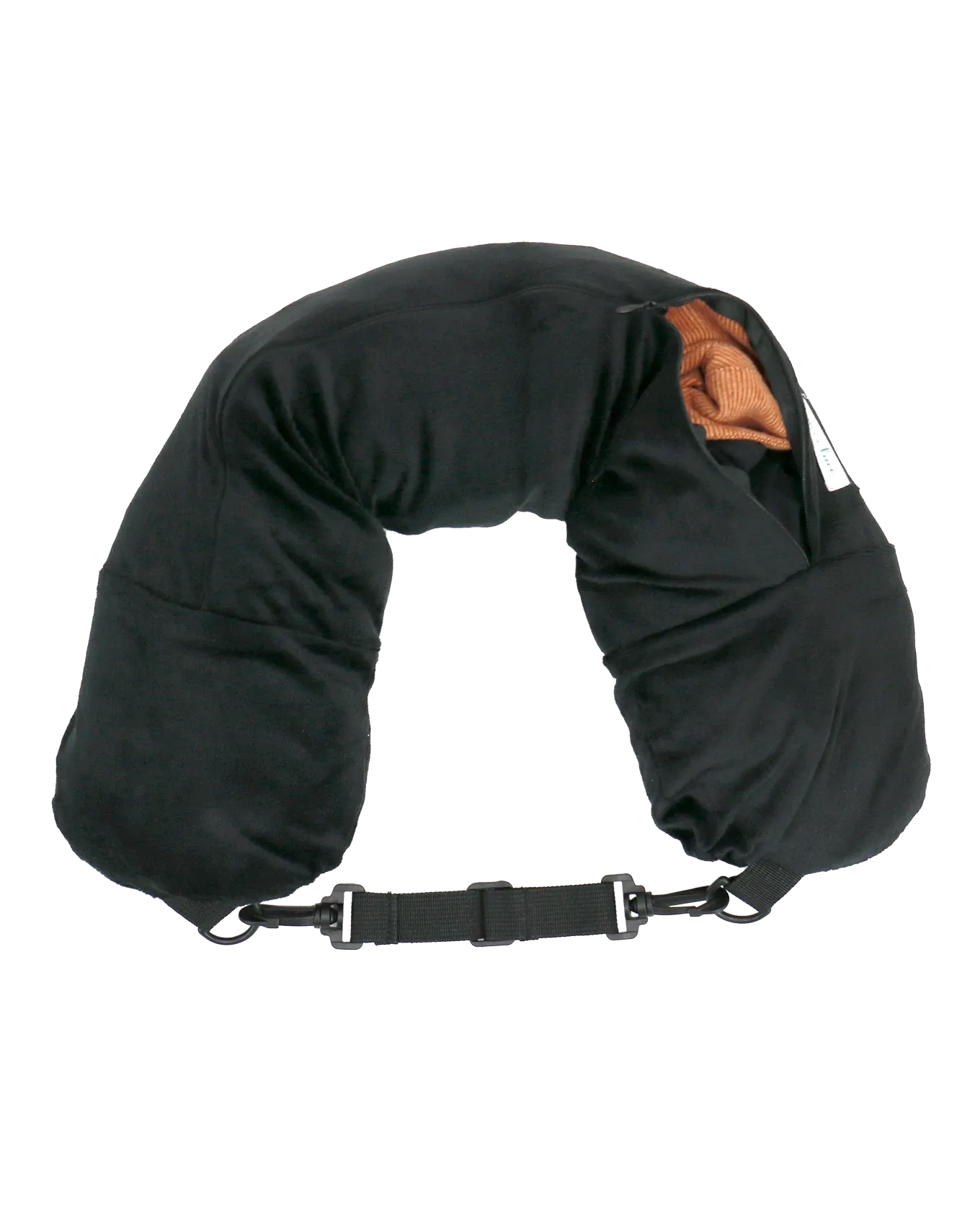 Packable Travel Neck Pillow in Black