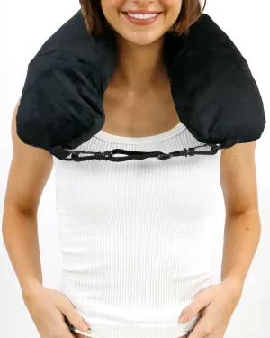 Packable Travel Neck Pillow in Black