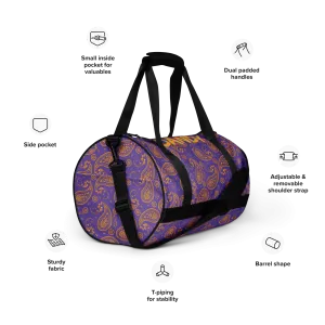 Paisley gym bag