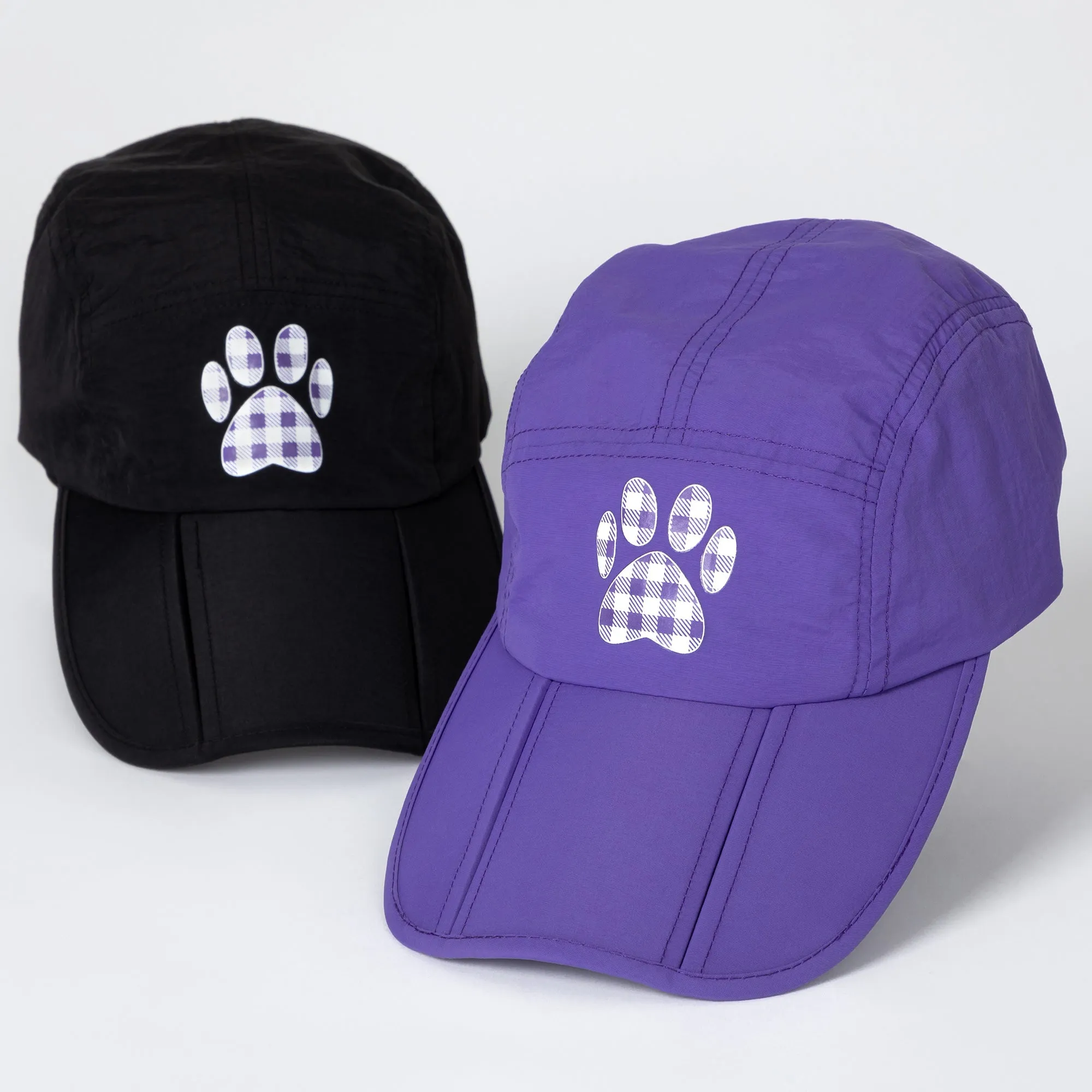 Paw Print Foldable Lightweight Baseball Cap