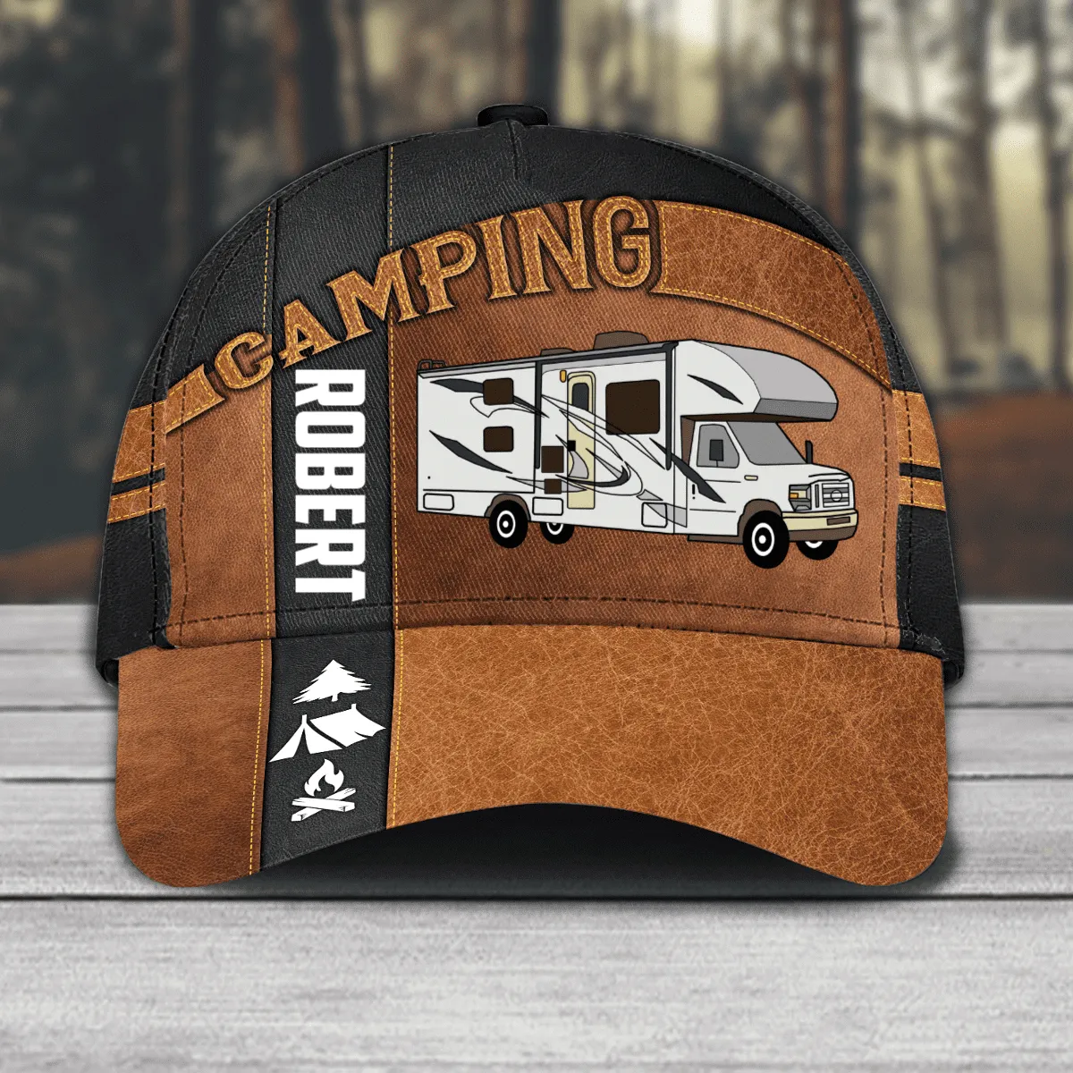 Personalized Camping Classic Cap for Family Camping, Camping Hat for Campers