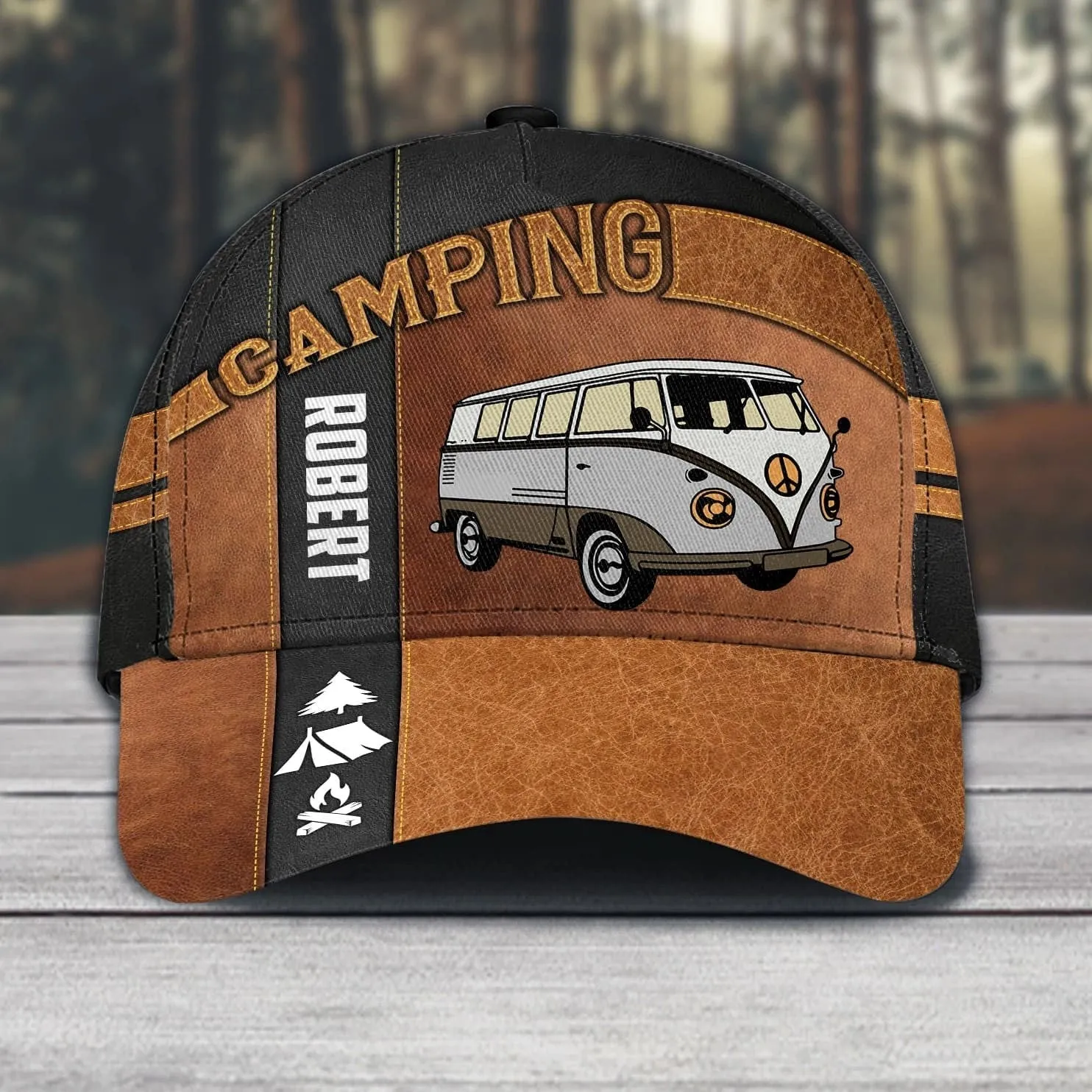 Personalized Camping Classic Cap for Family Camping, Camping Hat for Campers