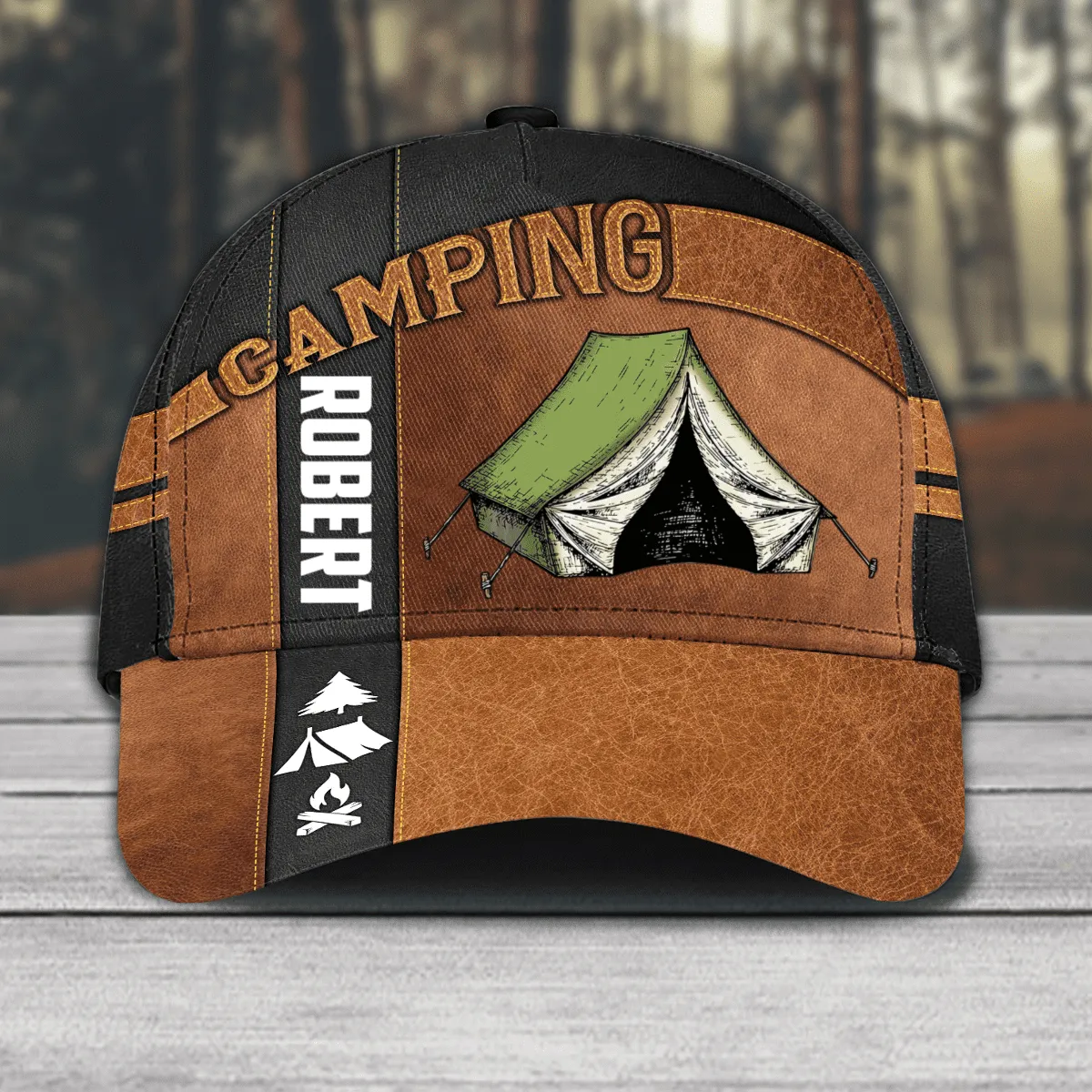 Personalized Camping Classic Cap for Family Camping, Camping Hat for Campers