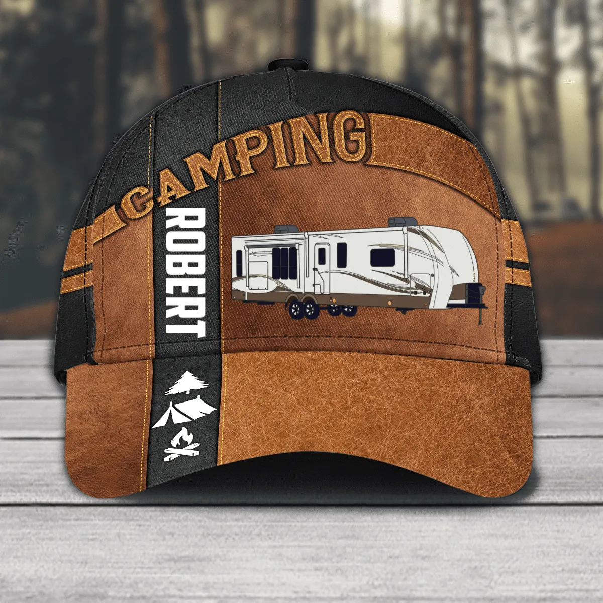 Personalized Camping Classic Cap for Family Camping, Camping Hat for Campers