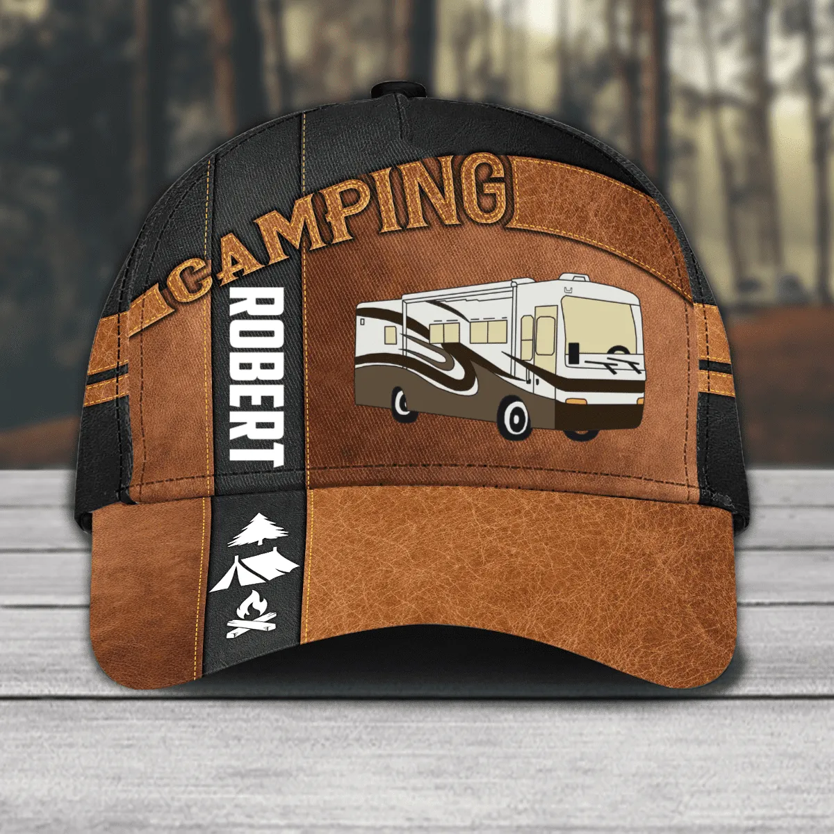 Personalized Camping Classic Cap for Family Camping, Camping Hat for Campers