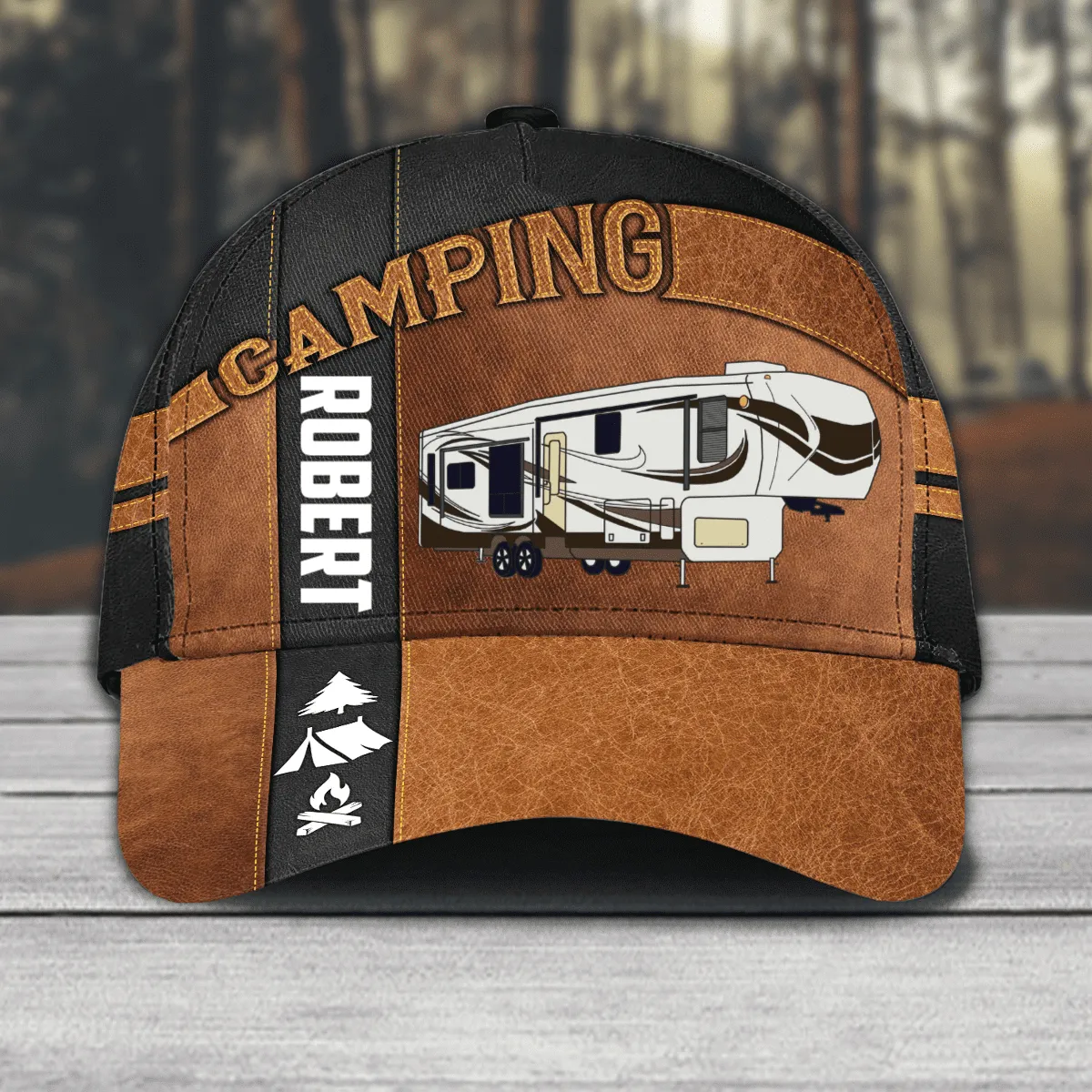 Personalized Camping Classic Cap for Family Camping, Camping Hat for Campers