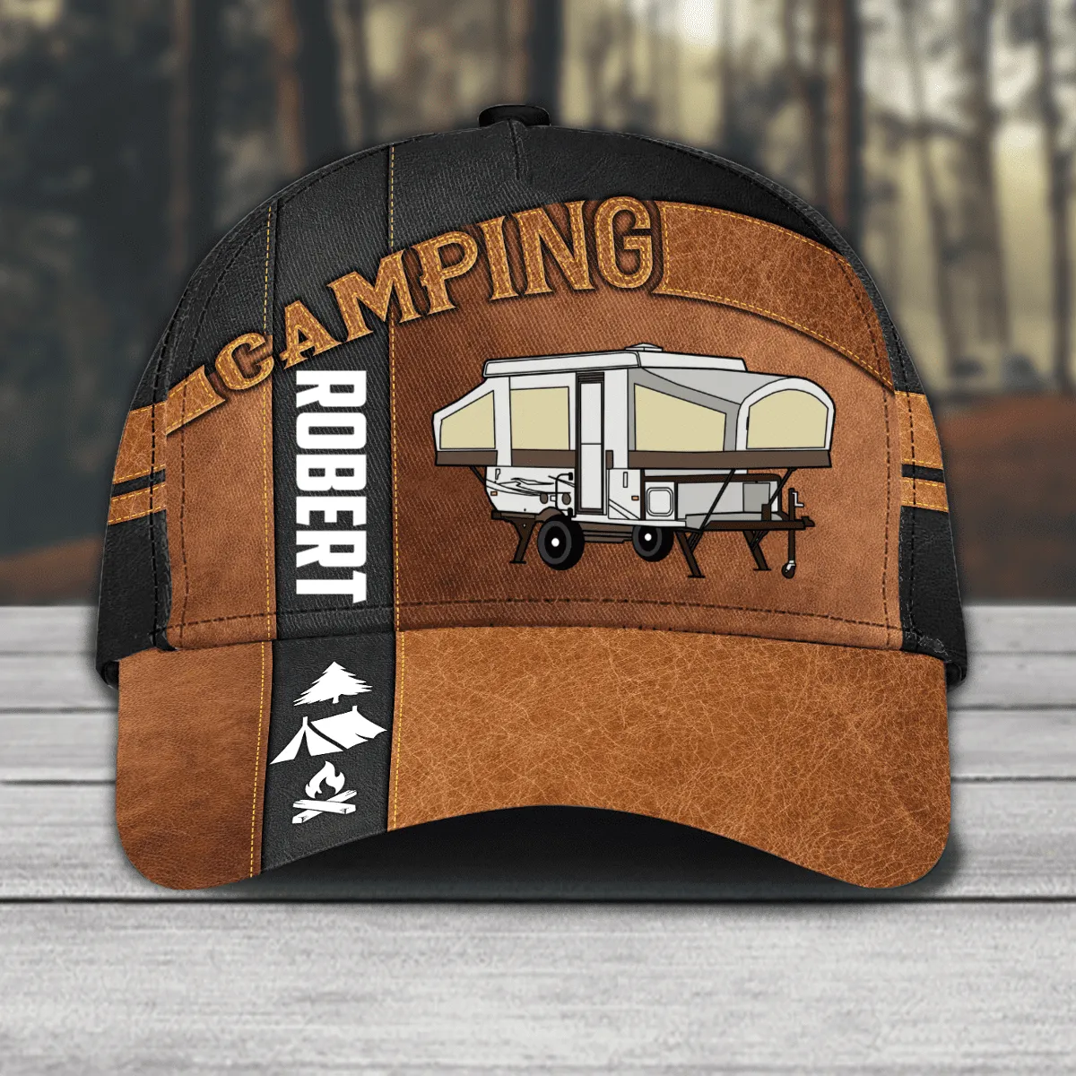 Personalized Camping Classic Cap for Family Camping, Camping Hat for Campers